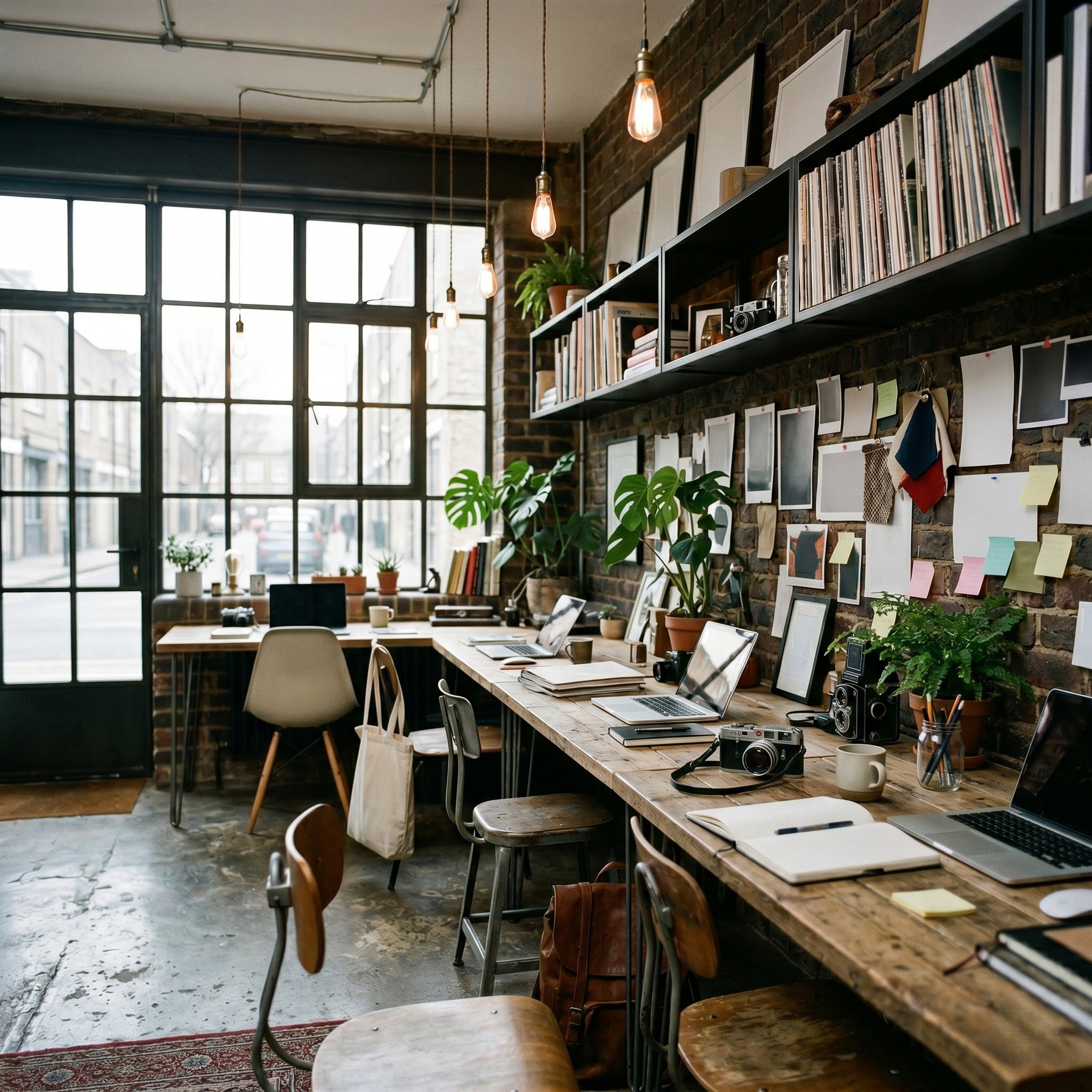 a small creative startup office in Shoreditch, East London